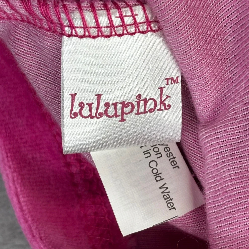 Lulupink Pet Hoodie Dog Vest Sz M Pink Velour Rhinestone Crown Y2K Glam Princess